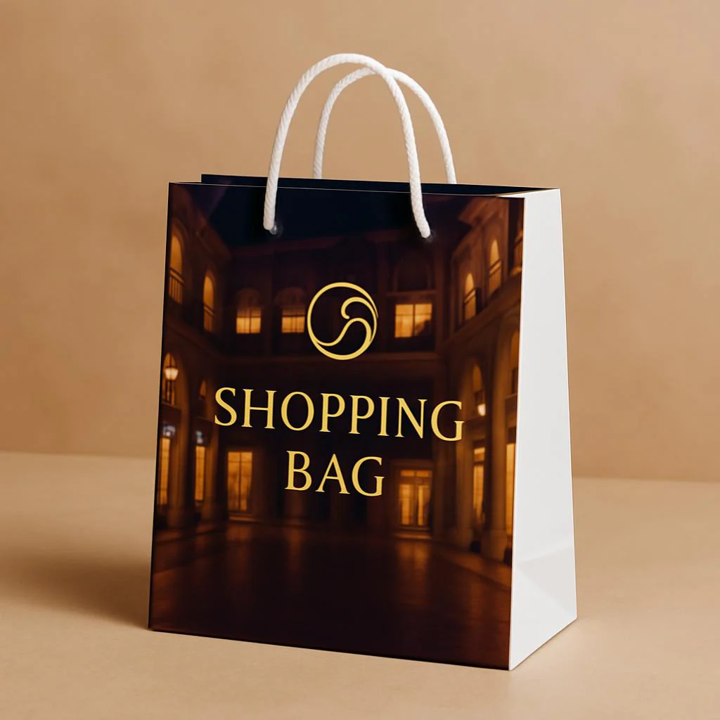 Laminated shopping bags with Thread Handle - Image 3